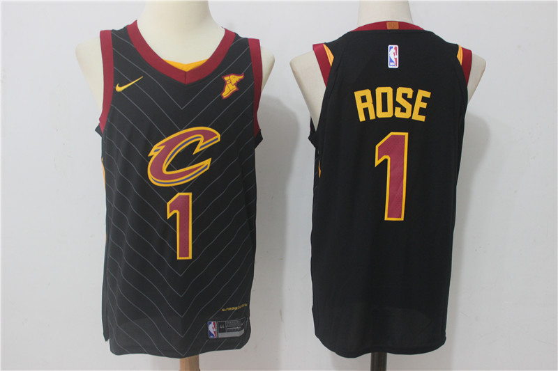 Men Cleveland Cavaliers #1 Rose Black New Nike Season NBA Jerseys
